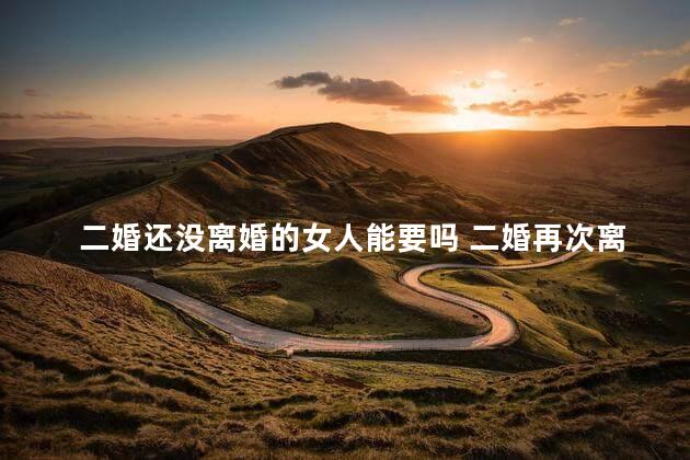 二婚还没离婚的女人能要吗 二婚再次离婚怎么处理